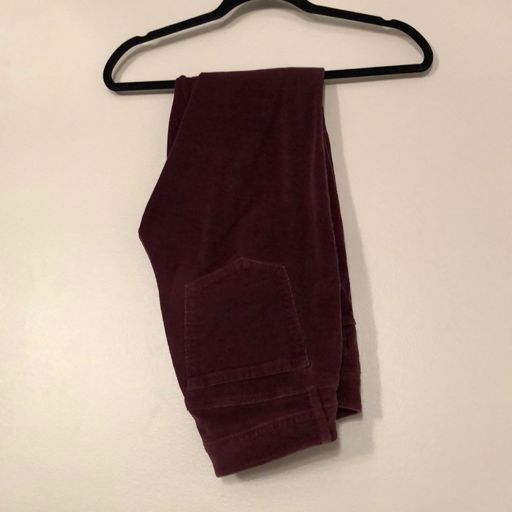 Burgundy LOFT Corduroy Pants